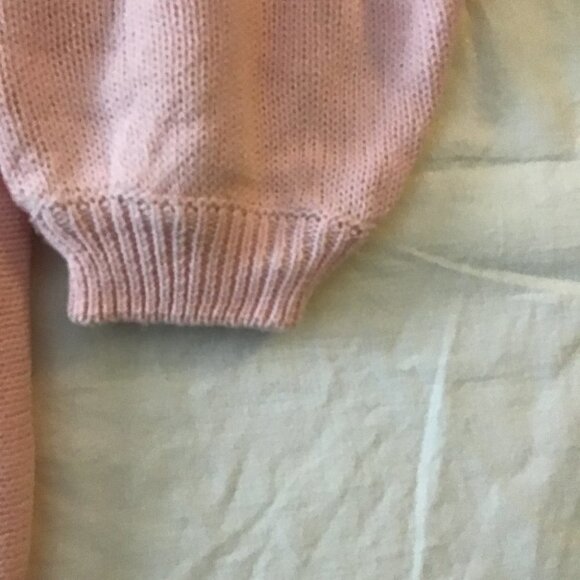 MARELLA Pink Grandma Core V Neck Sweater Size L - Picture 5 of 7